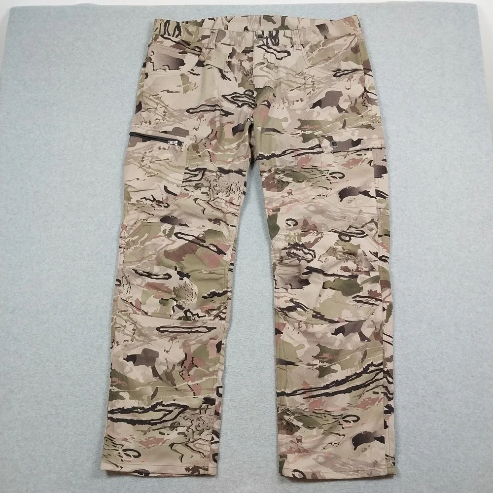 Under Armour Pants Mens 40x32 Barren Camo Hardwoods Hunting Outdoors Backwoods
